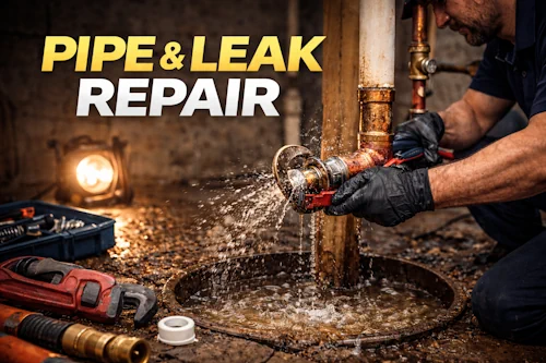 Pipe leak repair service in Lakewood Ohio